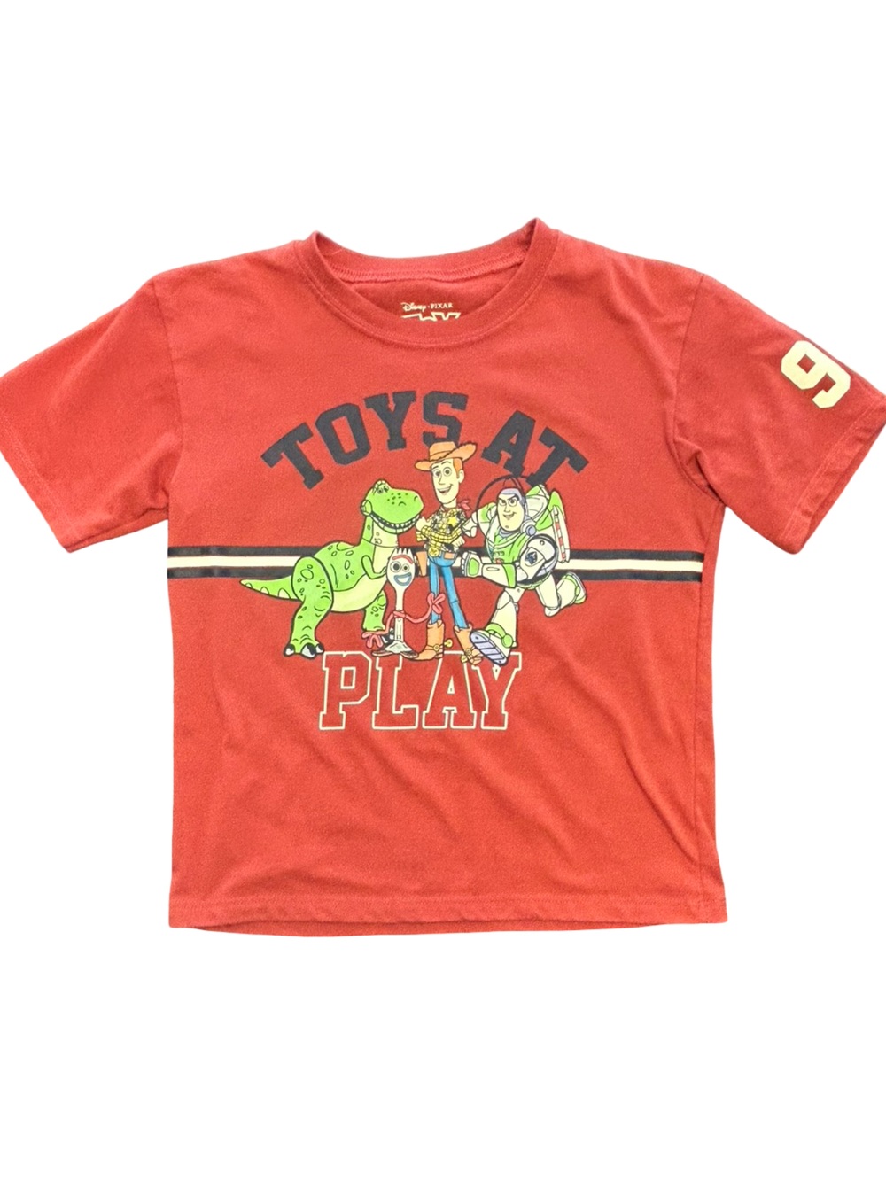 Boys 7 Disney Pixar Toy Story character graphic Disney bound playful t-shirt